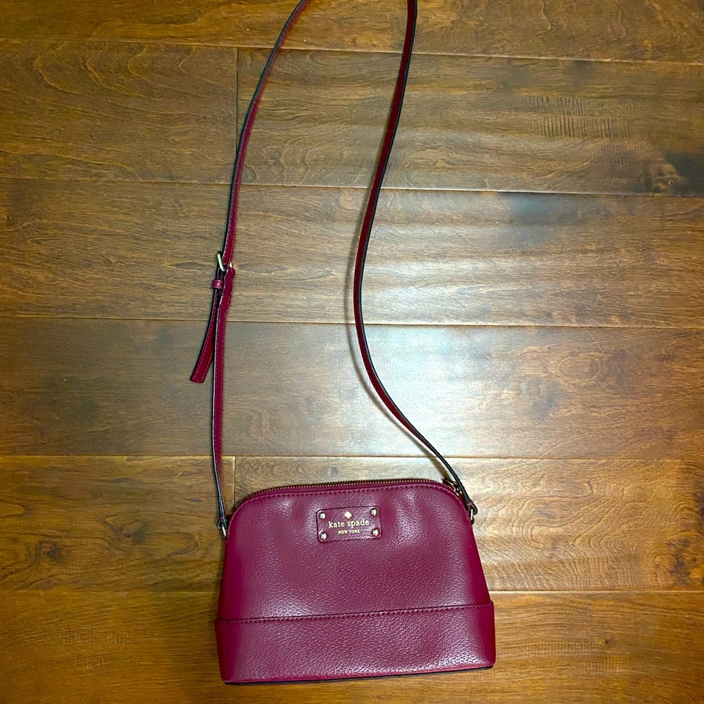 Kate Spade Burgundy Crossbody Bag